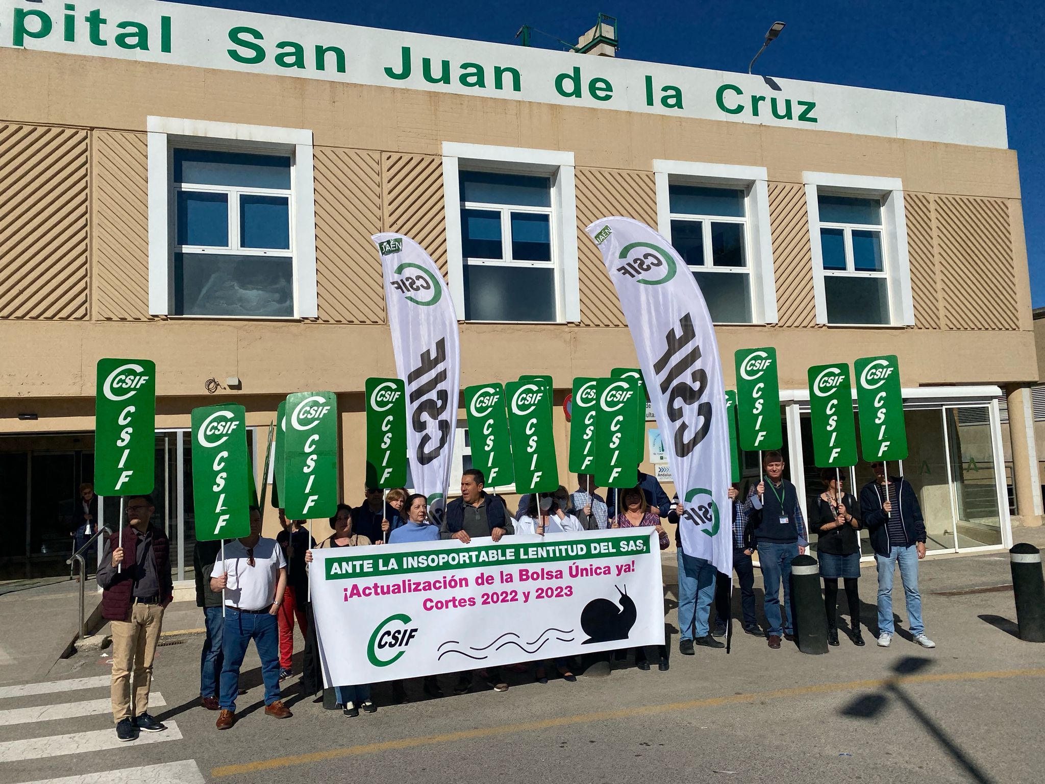 Concentración en Hospital San Juan de la Cruz de Úbeda (Jaén)